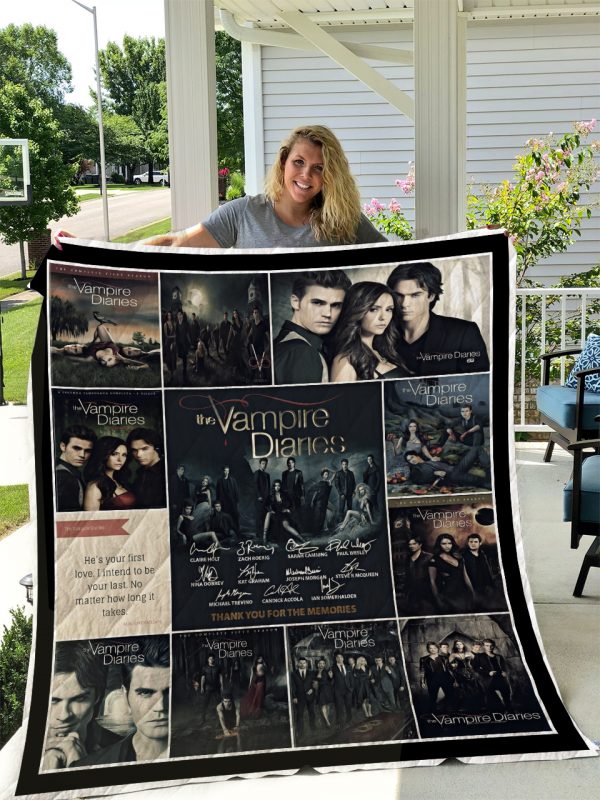 The Vampire Diaries Quilt Blanket I1d1