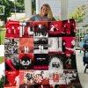 The White Stripes Quilt Blanket