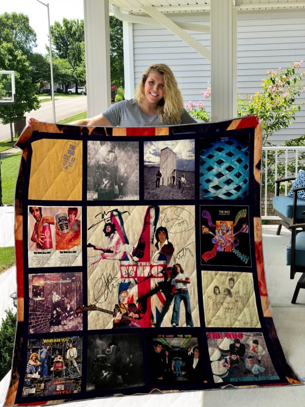 The Who Album Collage Quilt Blanket