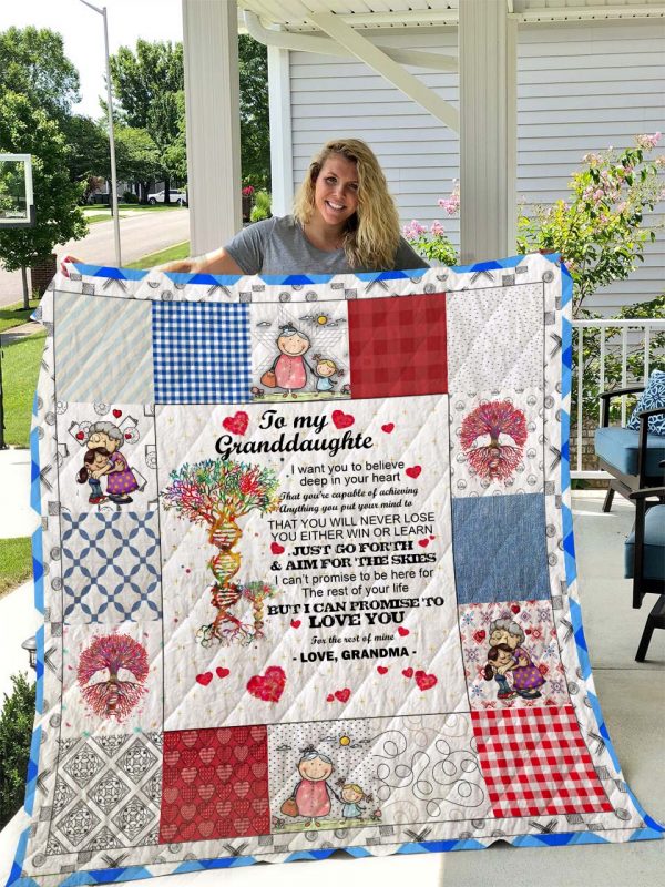 To My Granddaughter Quilt Blank I1d2