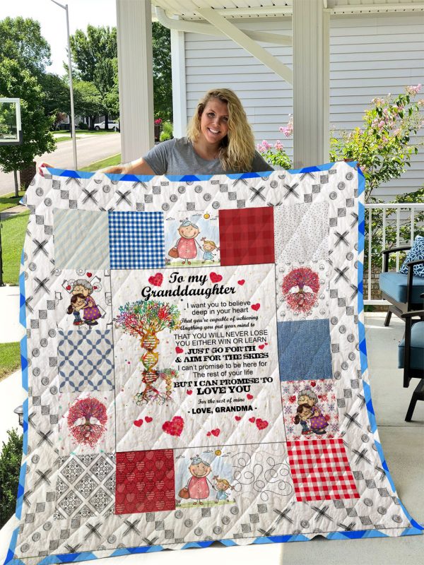 To My Granddaughter Quilt Blank I1d2