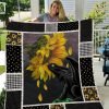 Toothless With Sunflowers Quilt