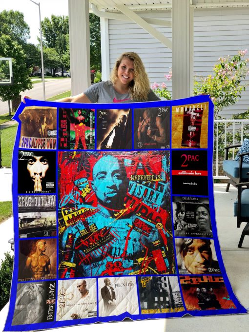 Tupac Shakur Style 3 Quilt Blanket