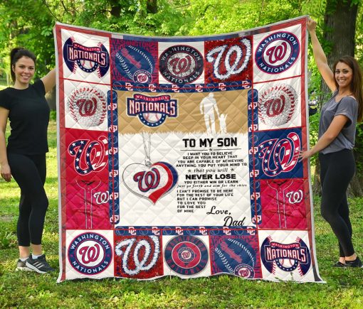 Washington Nationals Family – To My Son Quilt