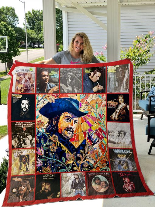 Waylon Jennings Style 2 Quilt Blanket