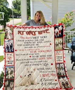 West Highland White Terrier -westie Dog V2 Quilt Blanket I1d1