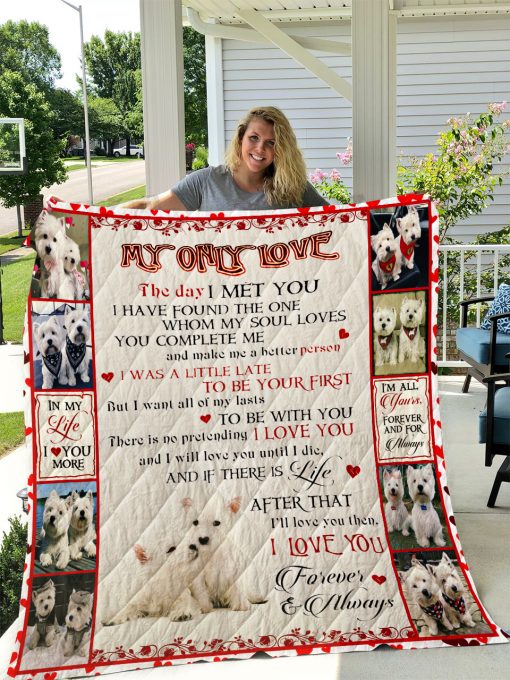 West Highland White Terrier -westie Dog V2 Quilt Blanket I1d1