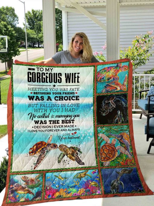 Wife – Turtle Quilt Blanket 04