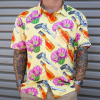 Hula Girl Uzi Gun Hawaiian Shirt - RaraPrints