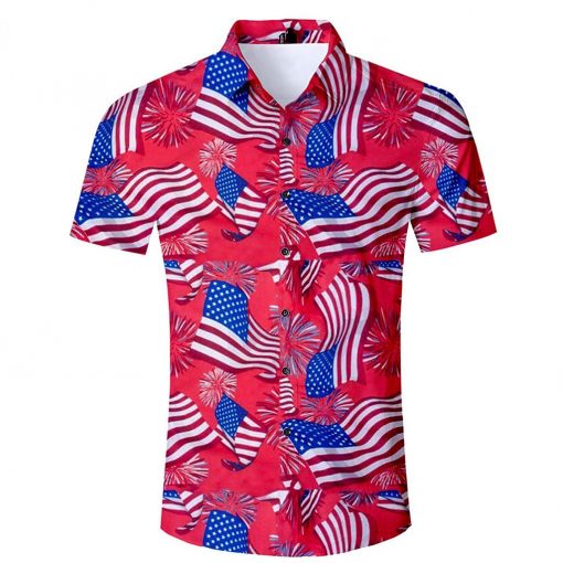 American Flag Patriot Hawaiian Shirt