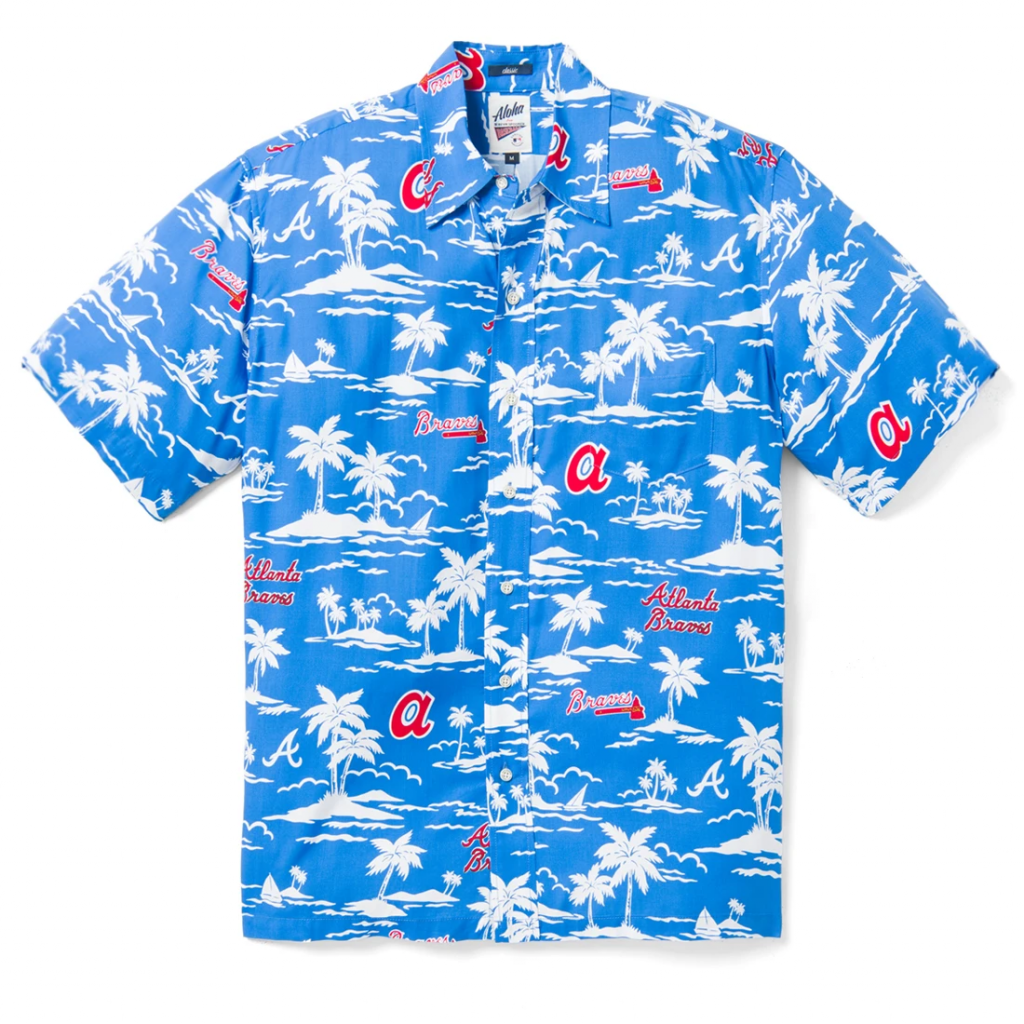 Atlanta Braves Logo Aloha Mlb Hawaiian Shirt - Pick A Quilt