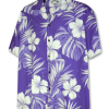 Big Hibiscus Purple Hawaiian Shirt