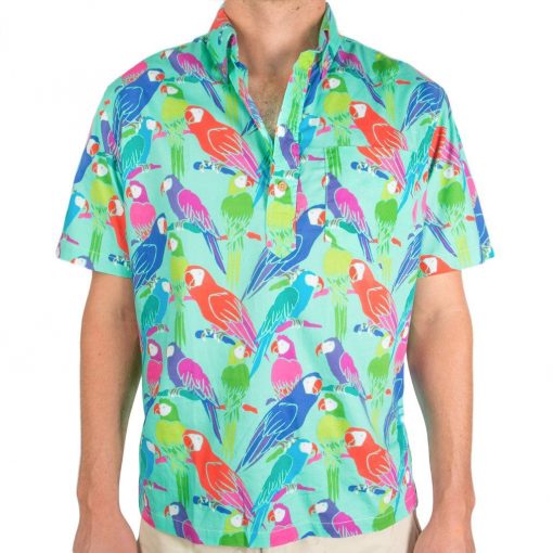 Chubbies Parrots Pattern Hawaiian Shirt