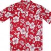 Classic Vintage Pareo Floral Flowers Men's Hawaiian Shirt