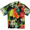 Hawaiian Orange Floral Men Rayon Shirt