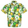 Hawaiian Shirt Aloha Cotton Charm Flower Leisure Beach Holiday Ha909ty