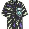 Lightning Bolt Head Print Hawaiian Shirt