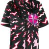 Lightning Bolt Heart Print Hawaiian Shirt