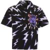 Lightning Bolt Print Hawaiian Shirt