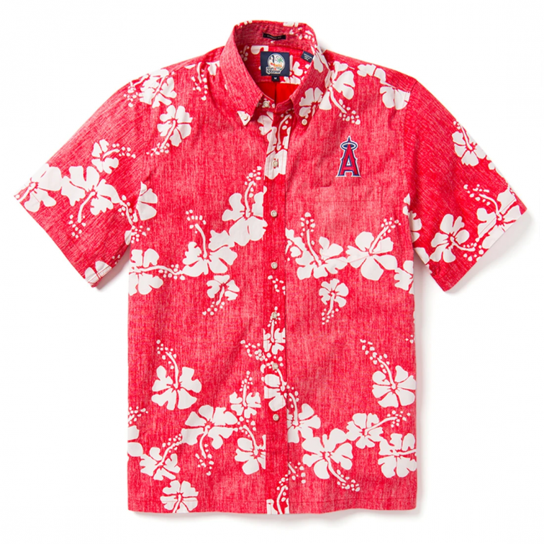Los Angeles Angels Logo Aloha Hawaiian Shirt - Pick A Quilt