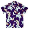 Men's Paradise Found Aloha Short Sleeve Hawaiian Camp Shirt Calla Lily Purple