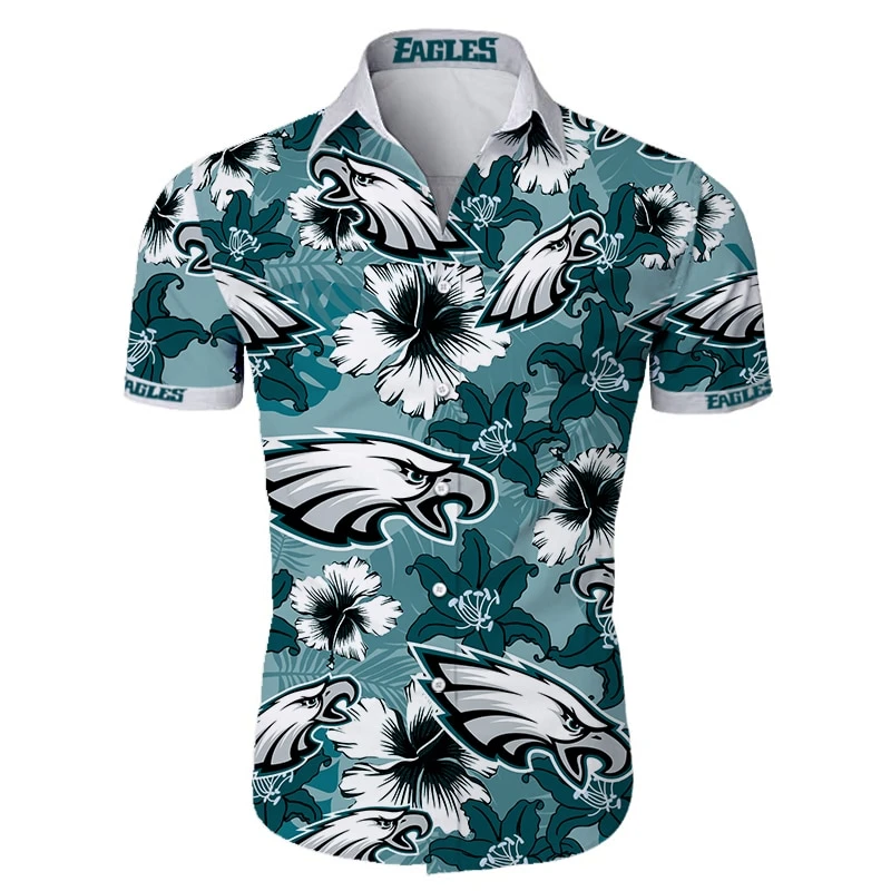 Men's Philadelphia Eagles Hawaiian Shirt - Pick A Quilt