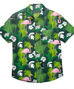Michigan Sate Spartans Ncaa Flamingo Men's Hawaiian Shirt