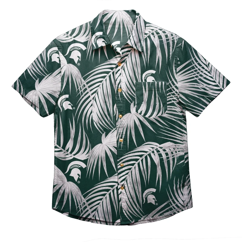 Michigan Sate Spartans Ncaa Men's Hawaiian Shirt - Pick A Quilt