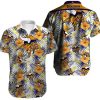 Minnsota Vikings Tropical Yellow Hibiscus Hawaiian Shirt