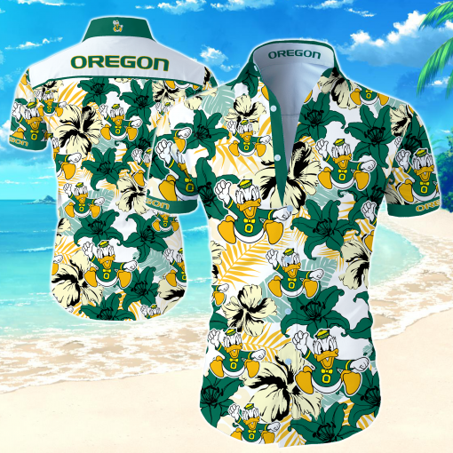 Ncca Oregon Ducks Hawaiian Shirt