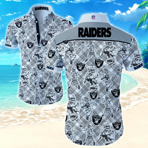 Nfl Las Vegas Raiders   Classic Premium Hawaiian Shirt Funny