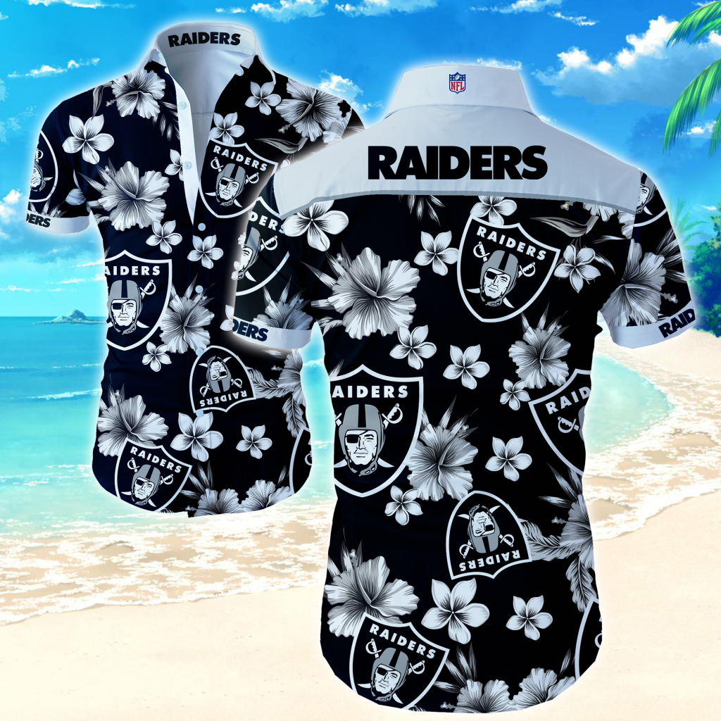 Nfl Las Vegas Raiders Funny Hawaiian Shirts For Men - Pick A Quilt
