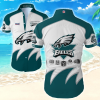 Nfl Philadelphia Eagles Hawaiian Shirt Tropical Shirt  Mens Floral Button Up Shirt
