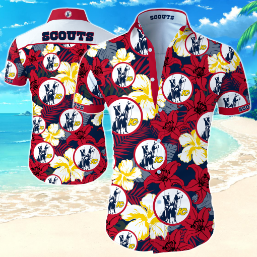 Nhl Kansas City Scouts Hawaiian Shirt