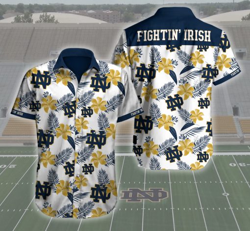 Notre Dame Logo Fighting Irish Hawaiian Shirt