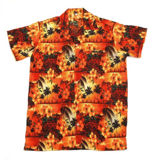 Orange Paradise Hawaiian Shirt