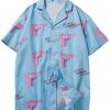 Pistol Guns Print Aloha Beach Hawaiian Shirt