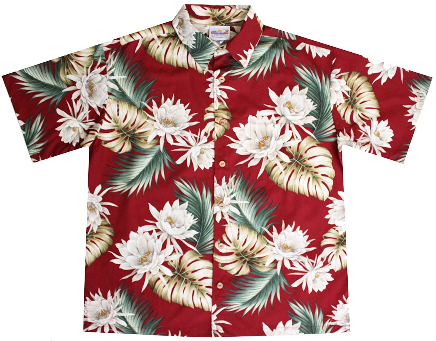 Red Cereus Flower Hawaiian Shirt - Pick A Quilt
