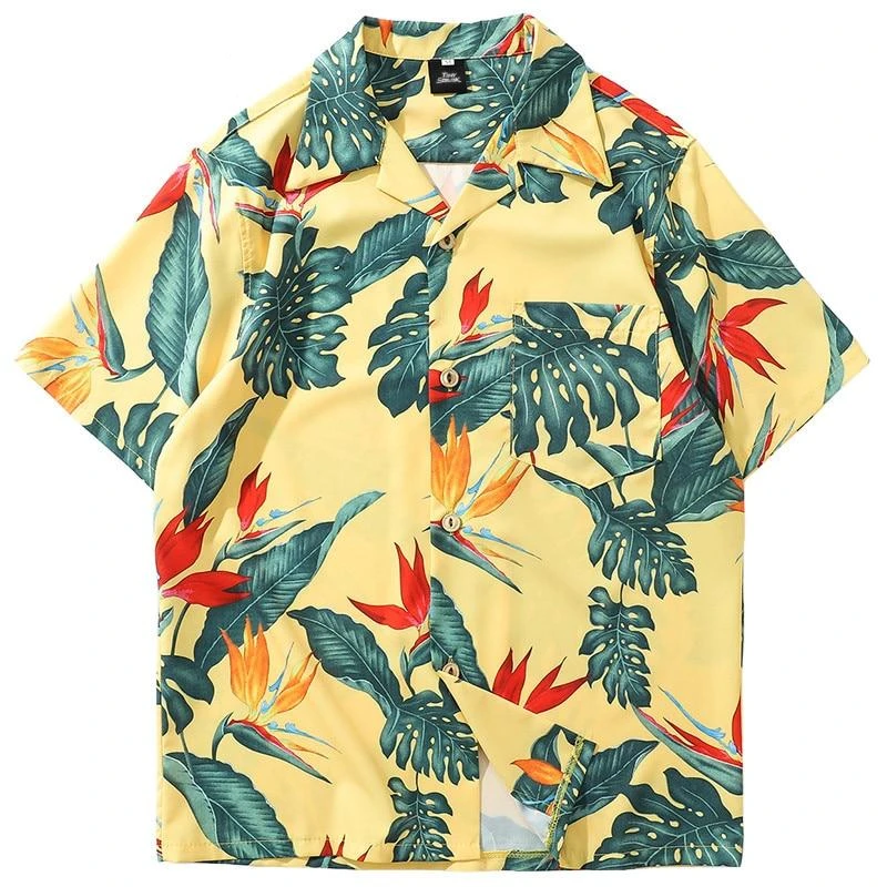 Retro Bird Of Paradise Hawaiian Shirt - Pick A Quilt