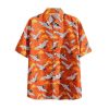 Stork Orange Hawaiian Shirt