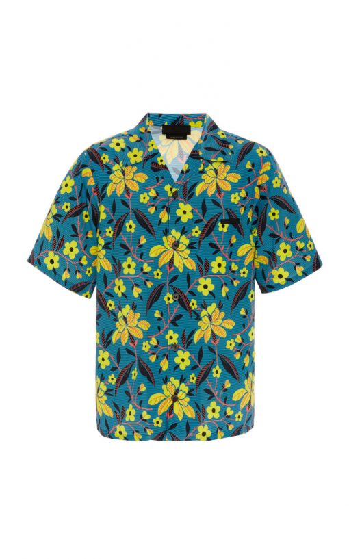 Tropical Yellow Flowers Hawaiian Shirt