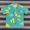 Vintage 80s Ocean Color Hawaiian Shirt