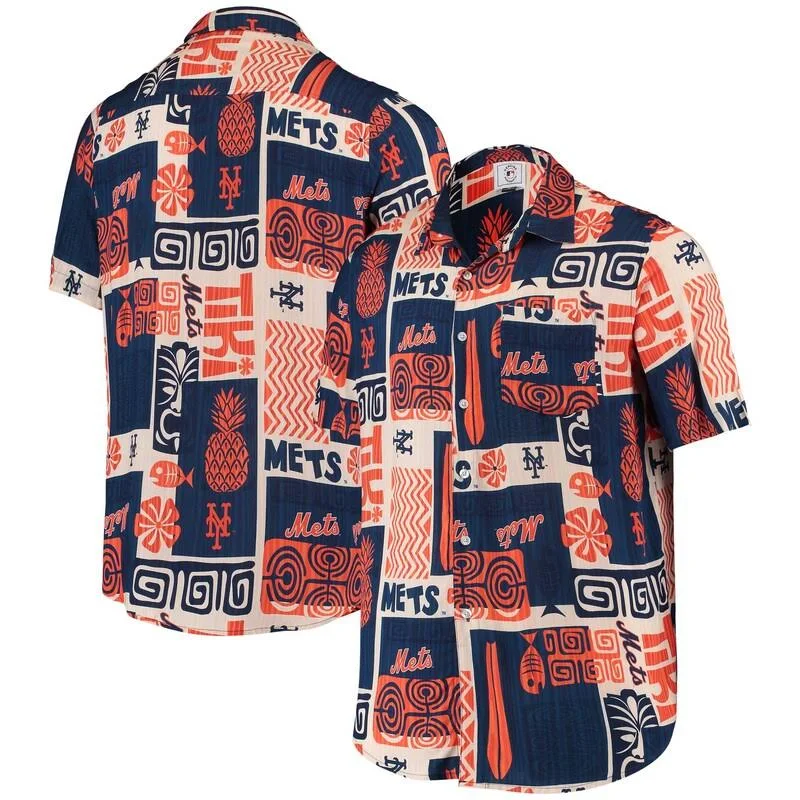 Vintage New York Mets Hawaiian Shirt - Pick A Quilt